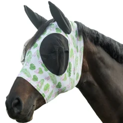 HKM Anti-Fly Mask -Flamingo Elastic-