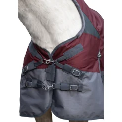 HKM 600D Fleece Lined High Neck Turnout Rug -Yukon-