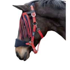 HKM Head Collar & Lead Rope with Panic Hook & Fly Fringe
