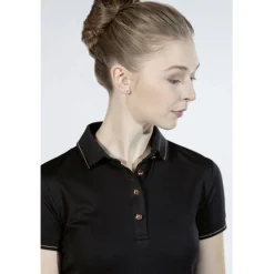 HKM Rose-Gold Glamour Style Polo Shirt
