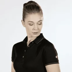 HKM Rose-Gold Glamour Style Polo Shirt