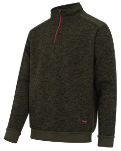 Hoggs of Fife Green King II 1/4 Zip Knit