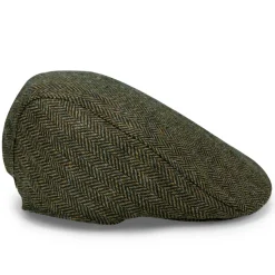 Hoggs of Fife Herringbone Waterproof Tweed Cap