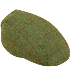Hoggs of Fife Windowpane Waterproof Tweed Cap