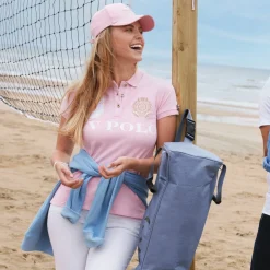 HV Polo Favouritas EQ Pink Short Sleeve Polo Shirt