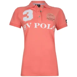 HV Polo Favouritas EQ Pink Short Sleeve Polo Shirt