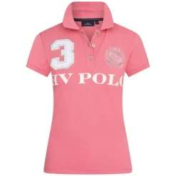 HV Polo Favouritas EQ Pink Short Sleeve Polo Shirt