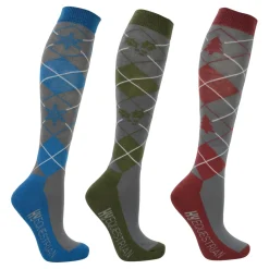 Hy Equestrian Christmas Argyle Socks