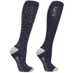 Hy Equestrian Elevate Allure Socks Pack of 2