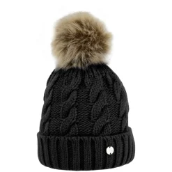 Hy Equestrian Melrose Cable Knit Bobble Hat