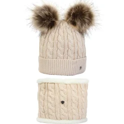 Hy Equestrian Morzine Children's Hat and Snood Set