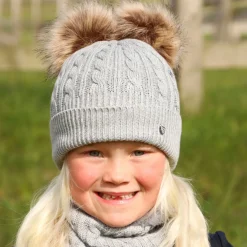 Hy Equestrian Morzine Children's Hat and Snood Set