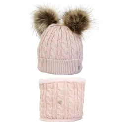 Hy Equestrian Morzine Children's Hat and Snood Set