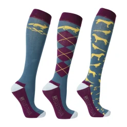 Hy Equestrian Novelty Printed Socks