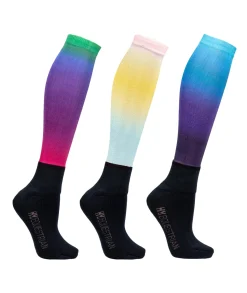 Hy Equestrian Ombre Socks - Pack of 3
