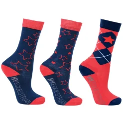 Hy Equestrian Stella Children's Socks - Pack of 3