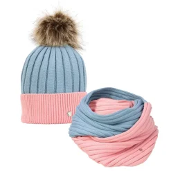 Hy Equestrian Synergy Luxury Bobble Hat and Snood Bundle