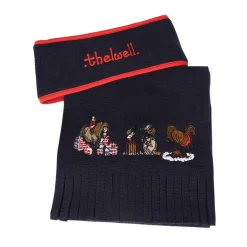 Hy Equestrian Thelwell Collection Practice Makes Perfect Fleece Headband & Scarf Set