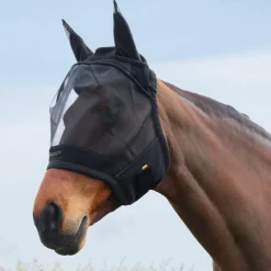 Hy Equestrian Armoured Protect Half Mask with Ears