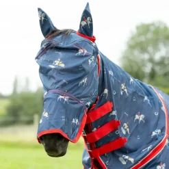 Hy Equestrian Competition Ready Fly Mask with Ears and Detachable Nose