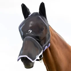 Hy Equestrian Mesh Full Mask with Ears and Nose Coverage
