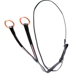 Hy Equestrian Rosciano Rose Gold Detail Leather Martingale