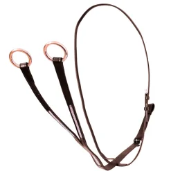 Hy Equestrian Rosciano Rose Gold Detail Leather Martingale