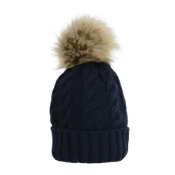 HyFASHION Melrose Cable Knit Bobble Hat