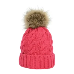 HyFASHION Melrose Cable Knit Bobble Hat