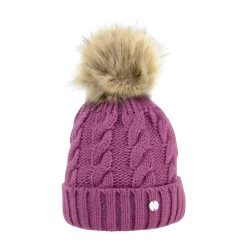 HyFASHION Melrose Cable Knit Bobble Hat