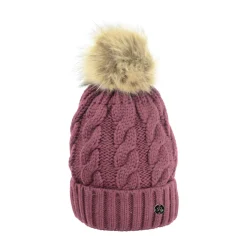 HyFASHION Melrose Cable Knit Bobble Hat