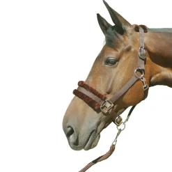 Hy Faux Fur Padded Head Collar with Lead Rope