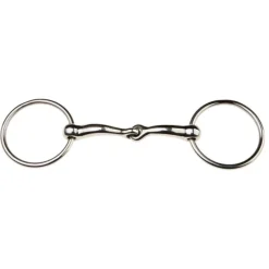 JP Korsteel Stainless Steel Jointed Loose Ring Snaffle Bit
