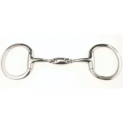JP Korsteel Stainless Steel Oval Link Eggbutt Snaffle Bit