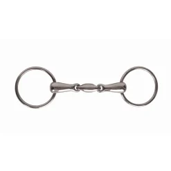 JP Korsteel Stainless Steel Oval Link Loose Ring Snaffle Bit