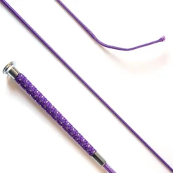 KM Elite Dressage Whip with Silver Braided Grip