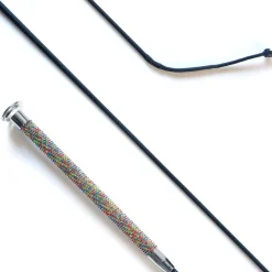 KM Elite Dressage Whip with Crystal Grip