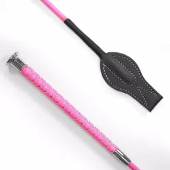 KM Elite Silver Braided Junior Whip