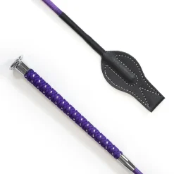 KM Elite Silver Braided Junior Whip