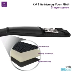 KM Memory Foam Dressage Girth