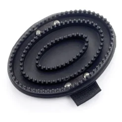 Lincoln Rubber Curry Comb with Web Handle