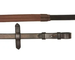 Mackey Classic Leather 3/4" Rubber Grip Reins