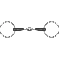 Mackey Double Jointed Rubber Snaffle Bit