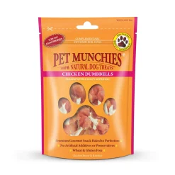 Pet Munchies Chicken & Rawhide Dumbbells