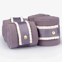 PS of Sweden Lavender Grey Ruffle Pearl Polo Bandages
