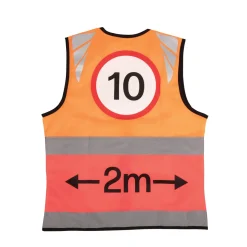 Reflector Two Tone Warning Tabard by Hy Equestrian - 10mph/2 Metres