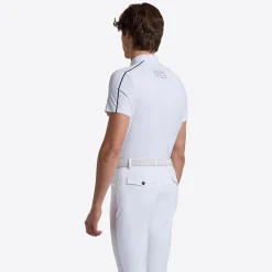 Rider's Gene Men's Tech Short Sleeve with Insert Button Polo