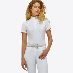 Rider's Gene Women's Jersey Short Sleeve Button Competition Polo
