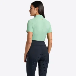 Rider's Gene Ladies Jersey Short Sleeve Training Zip Polo