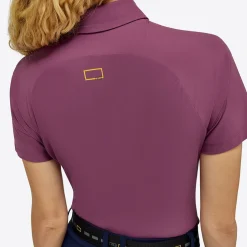 Rider's Gene Ladies Jersey Short Sleeve Training Zip Polo